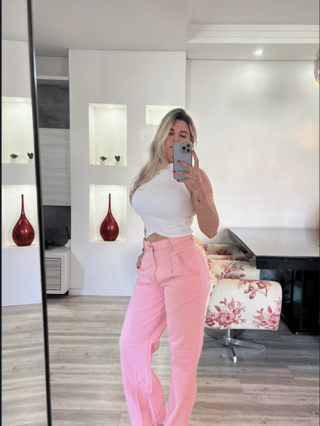 Cropped Canelado Branco
