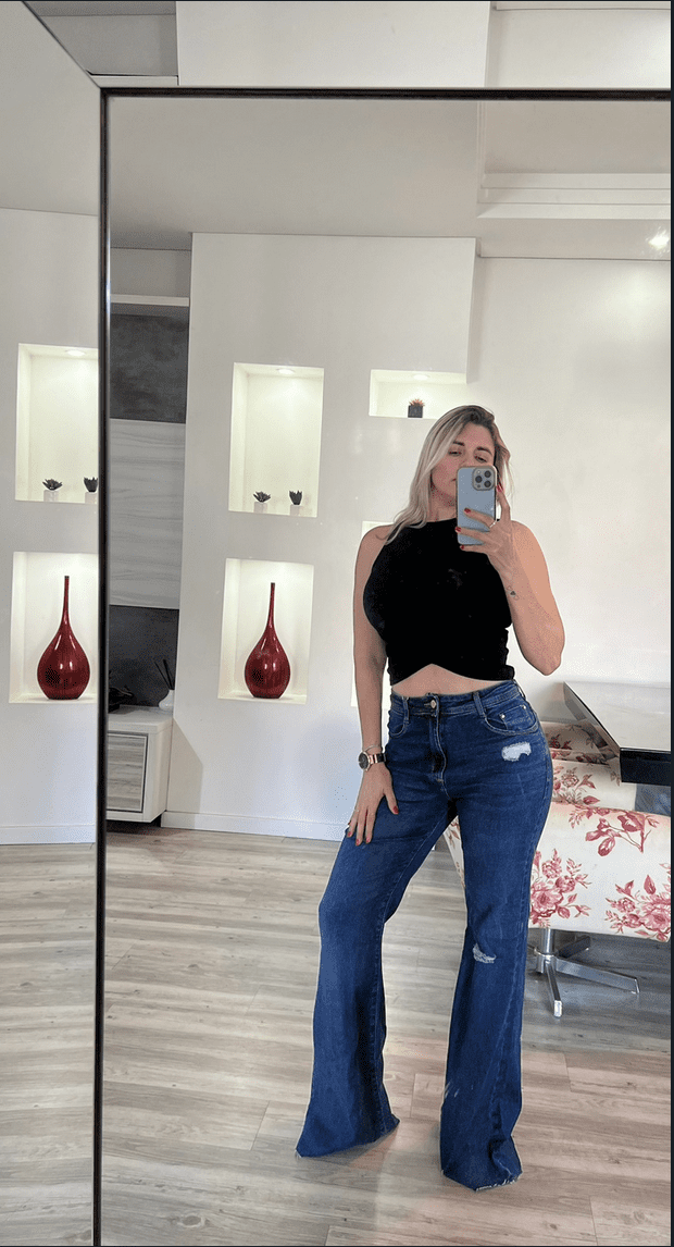 Cropped Canelado Preto - Imagem 2
