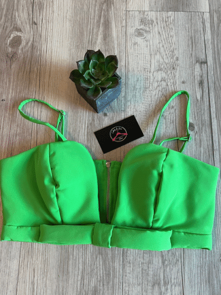 Cropped Viscose Verde Menta