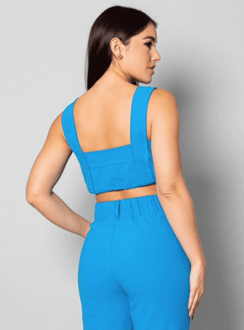 Cropped Com Amarração Laranja - Imagem 3