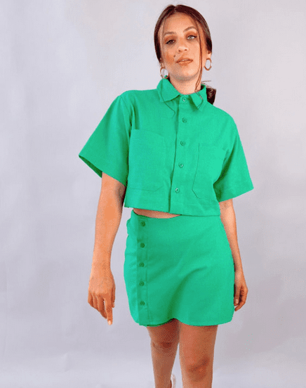 Camisa Curta Linho - Imagem 3