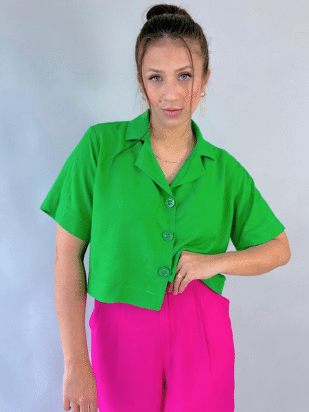 Camisa Curta Viscose