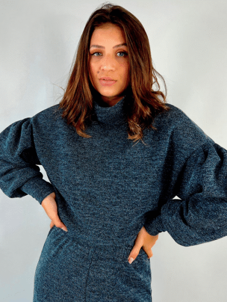 Blusa Cropped de Brilho