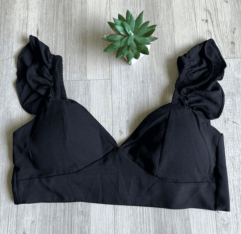 Cropped com Babado