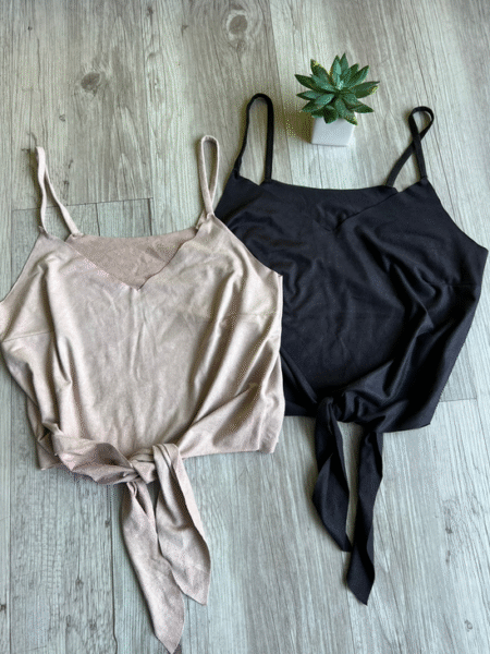 Cropped Suede com Amaração