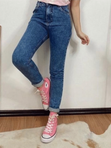 Calça Jeans Mom