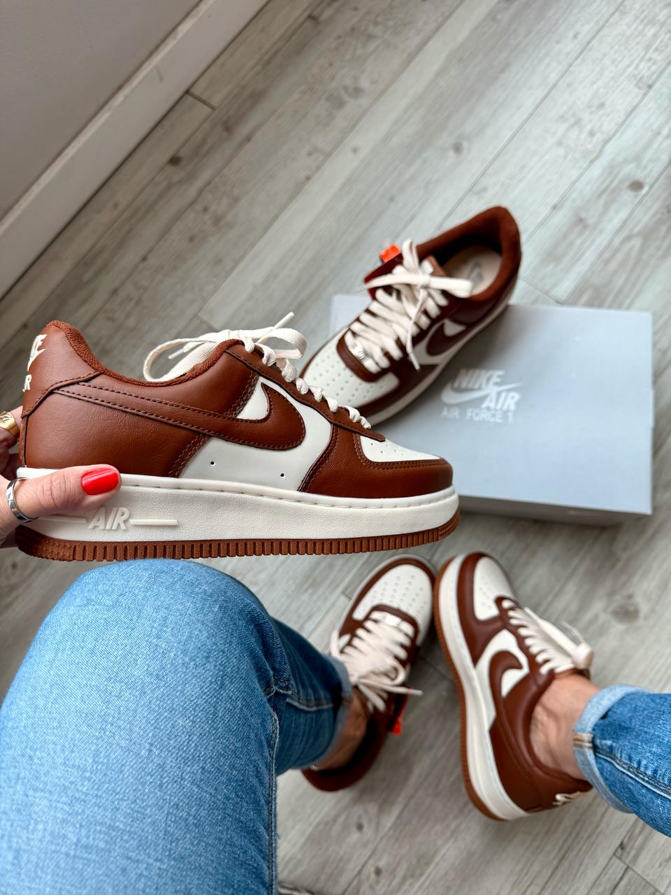 Nike Air Force OFF/Chocolate - Imagem 2