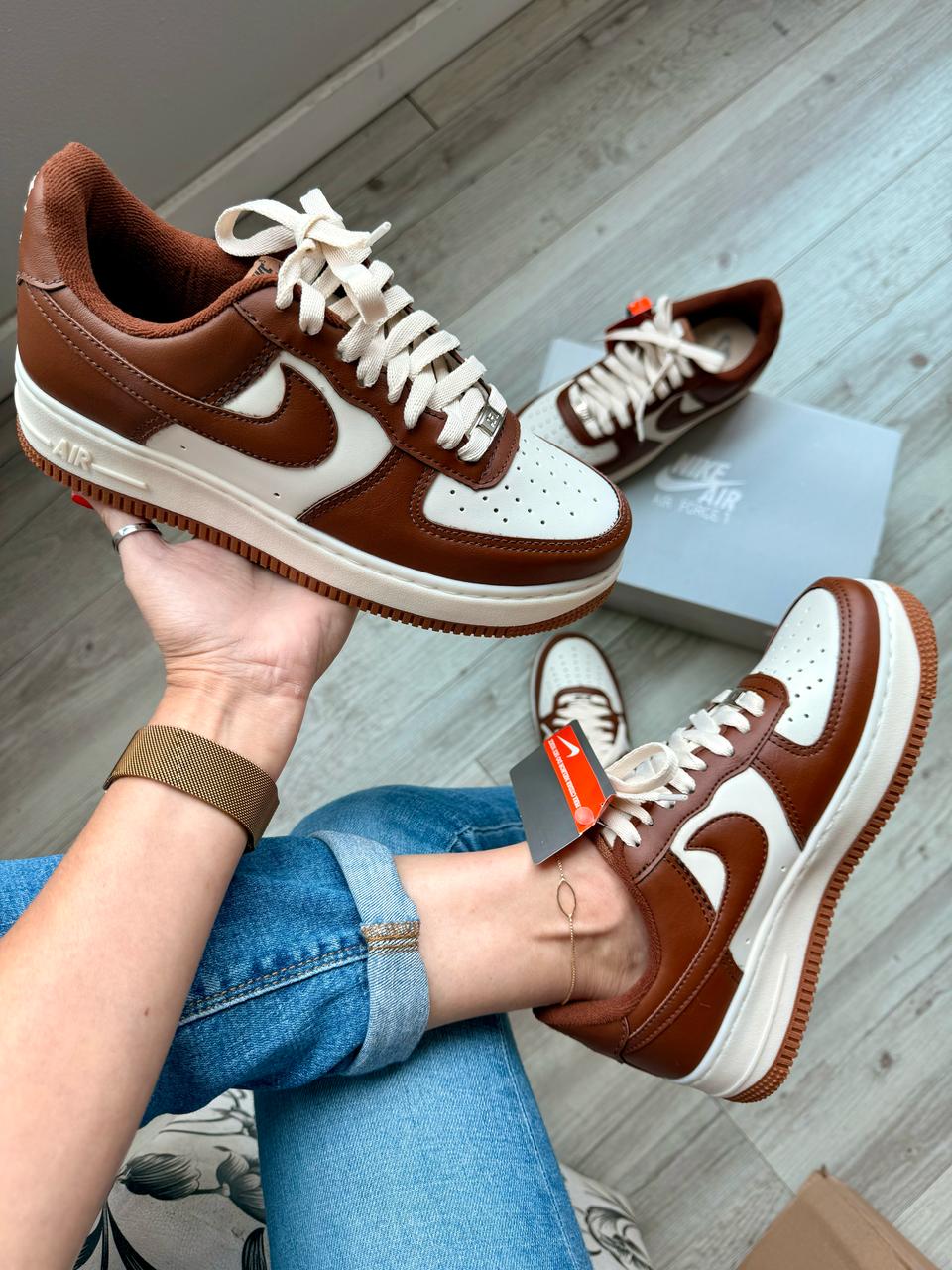 Nike Air Force OFF/Chocolate - Imagem 4