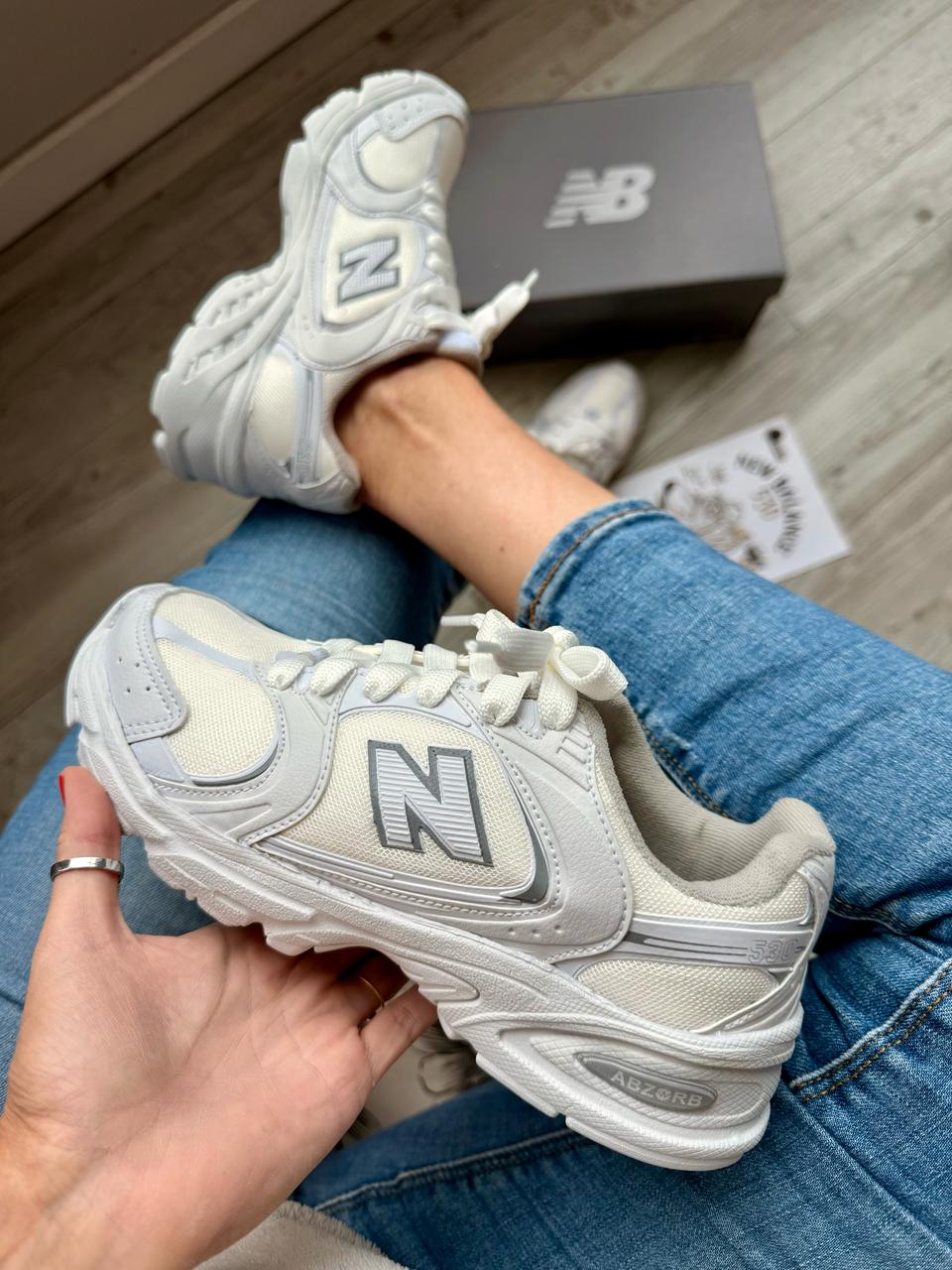 New Balance Branco/Cinza - Imagem 3