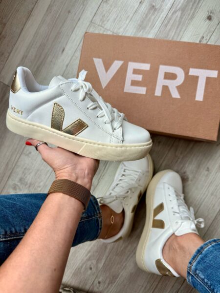 Vert Cadarço Branco/Dourado