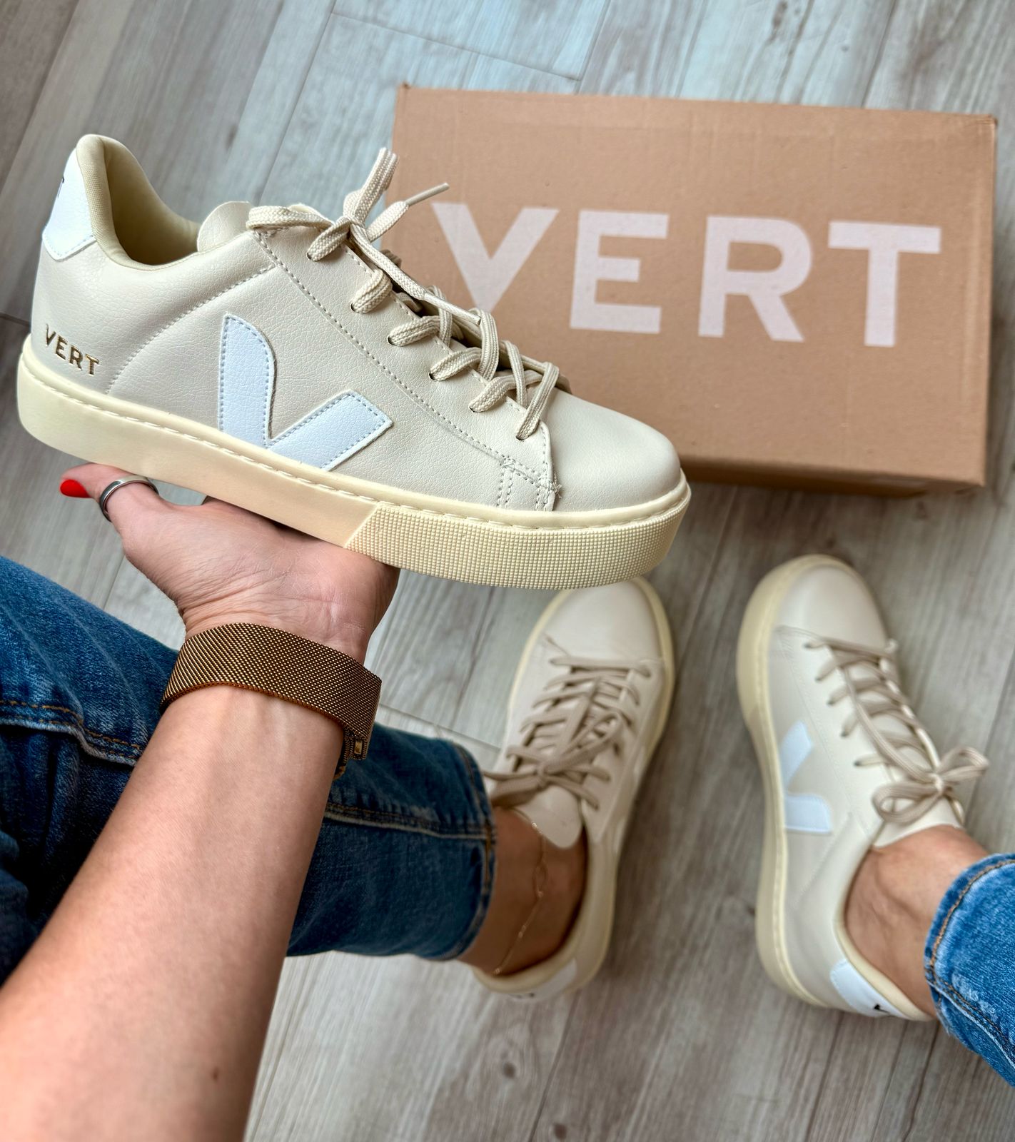 Vert Cadarço Bege/Off White - Imagem 2