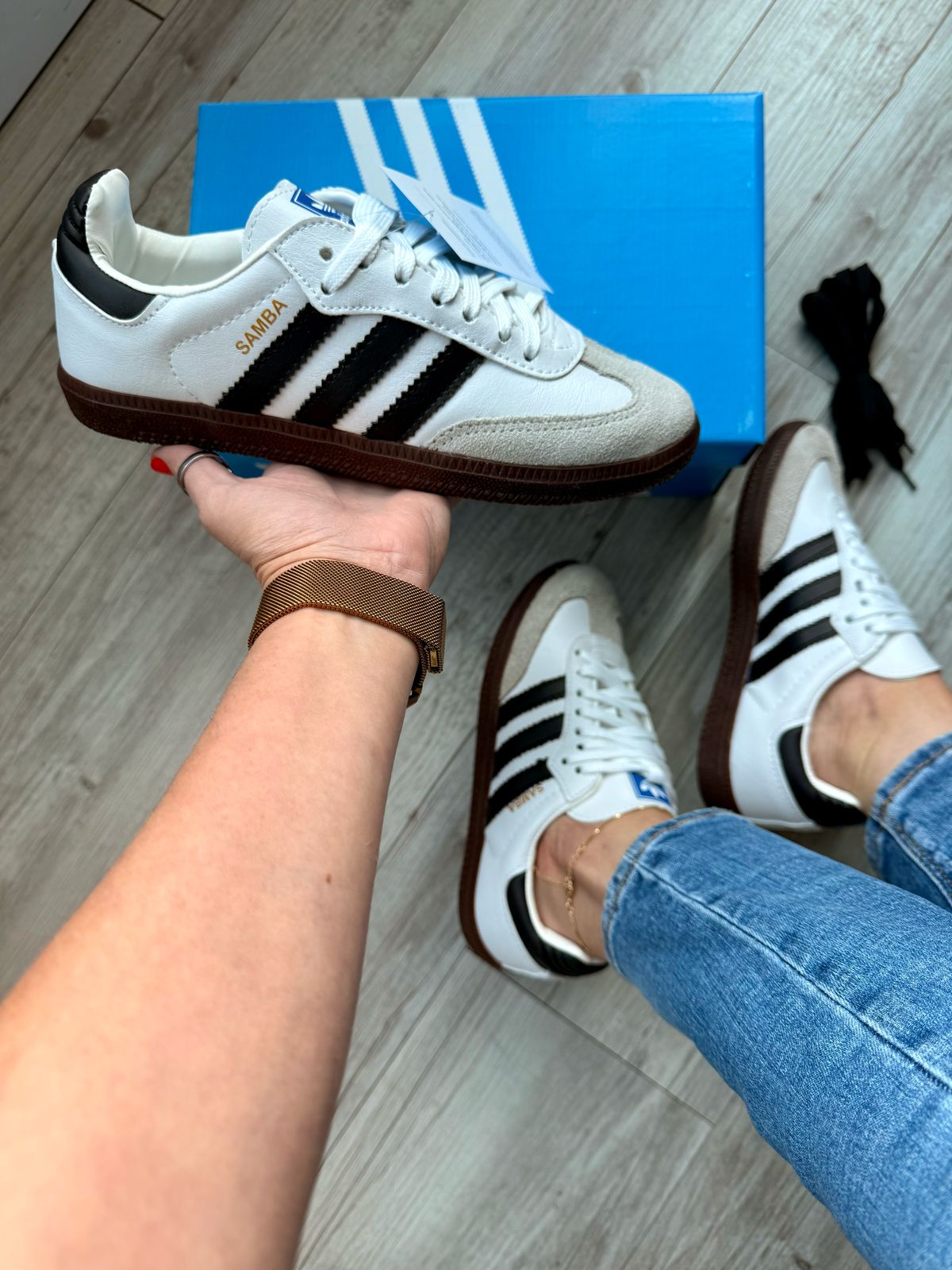 Adidas Samba Branco/Preto - Imagem 3