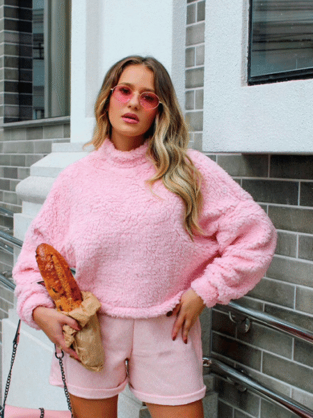 Teddy Cropped Rosa