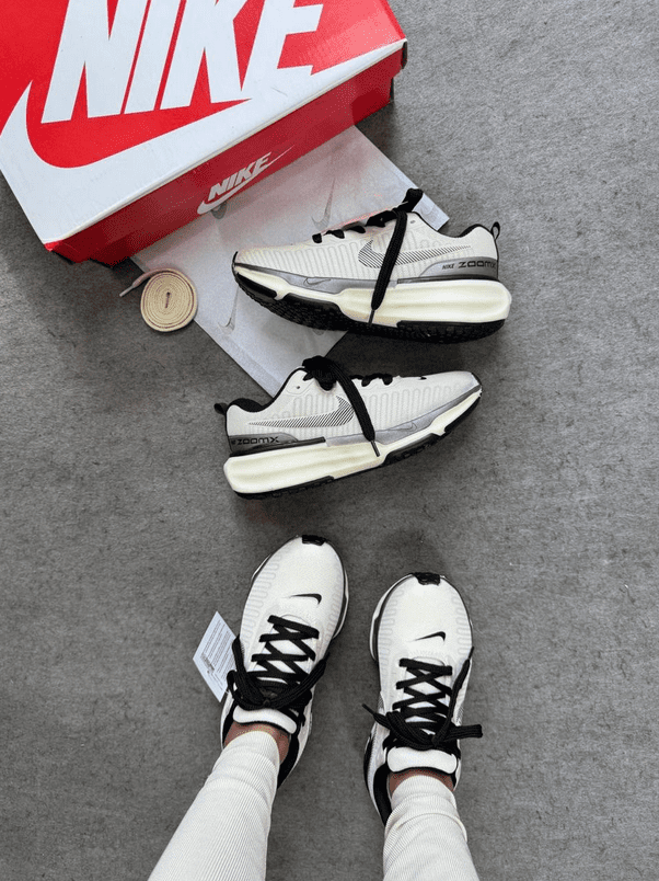 Nike Zommx Run3 Off White/Grafite - Imagem 2