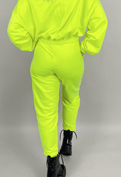 Calça de Moletom Jogger Amarelo Neon - Imagem 2