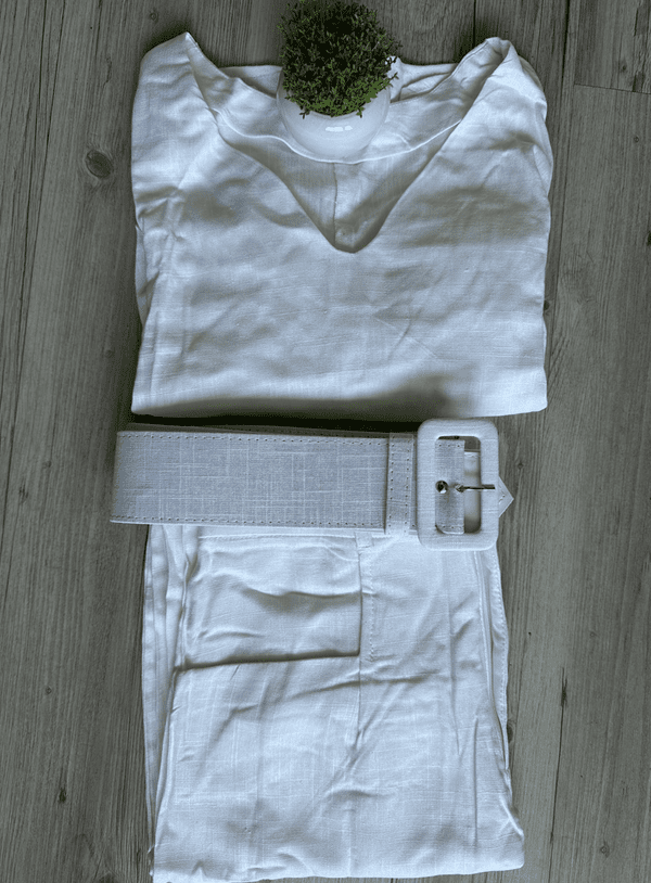 Calça Linho Off White - Imagem 5