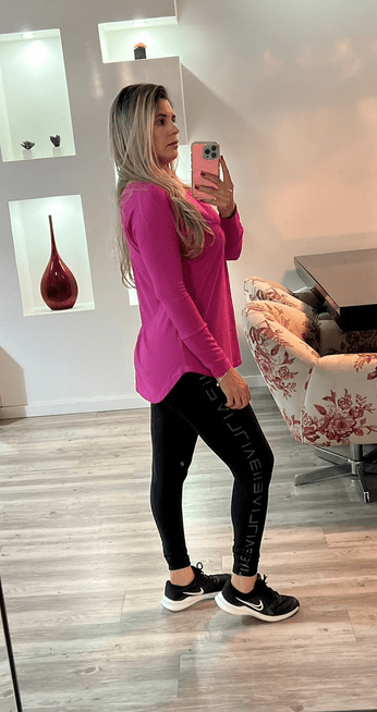 Blusa Alongada Rosa - Imagem 2