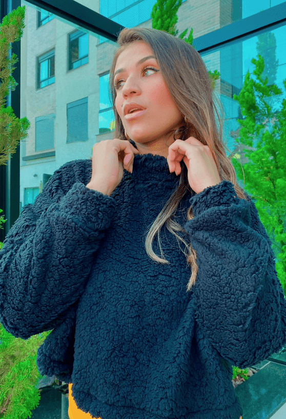 Teddy Cropped Preto - Imagem 2
