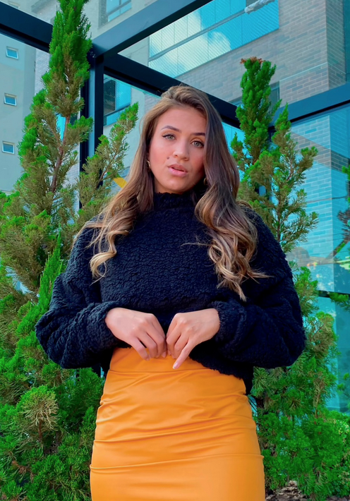 Teddy Cropped Preto - Imagem 3