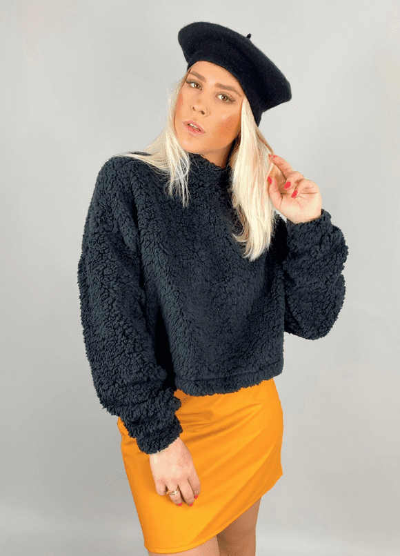 Teddy Cropped Preto - Imagem 5