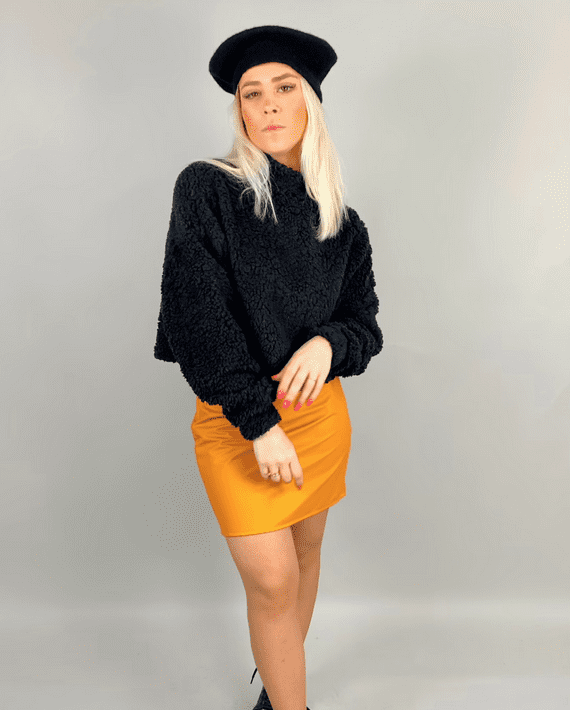 Teddy Cropped Preto - Imagem 6