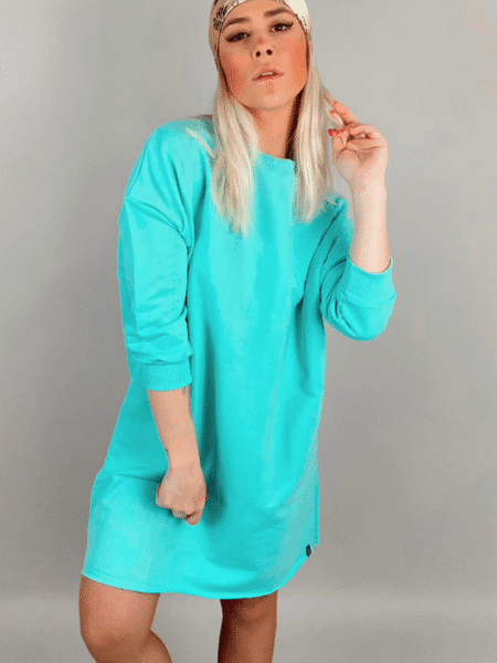 Vestido Moletom Manga 3/4 Tiffany
