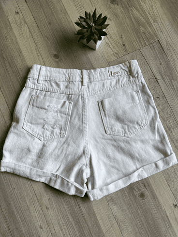 Shorts Jeans Branco - Imagem 6
