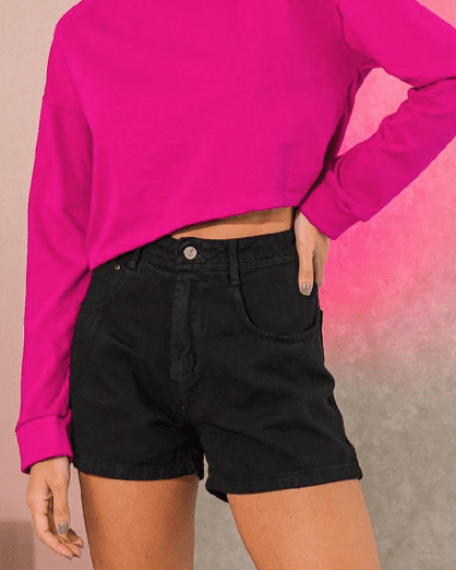 Short Preto Mom - Imagem 3