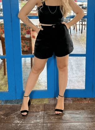 Short Alfaiataria Preto - Imagem 3