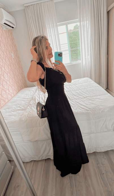 Vestido Longo Preto - Imagem 2