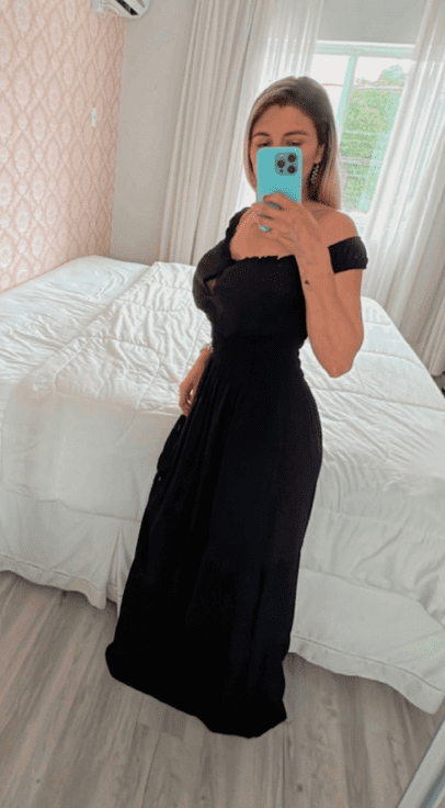 Vestido Longo Preto - Imagem 3