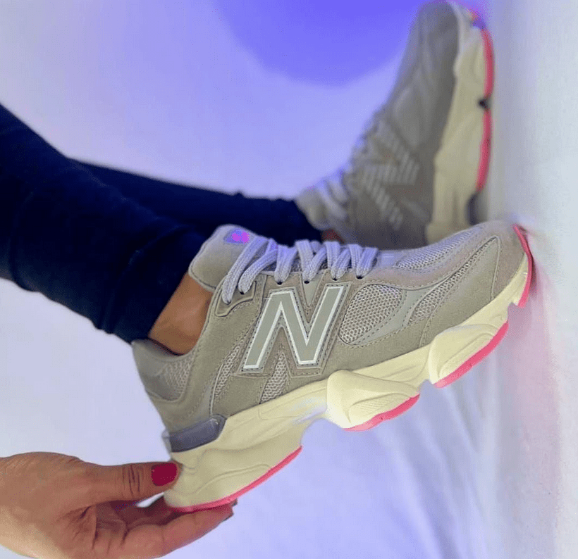New Balance 9060 Cinza/Rosa - Imagem 2