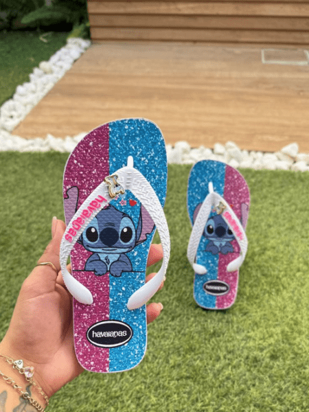 Chinelo Havaianas Infantil Stitch