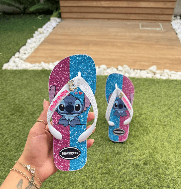Chinelo Havaianas Infantil Stitch
