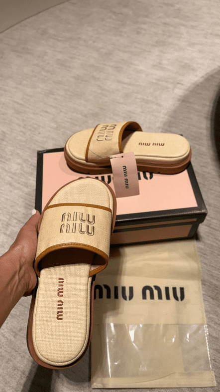Sandália Miu Miu Bege/Marrom - Imagem 2