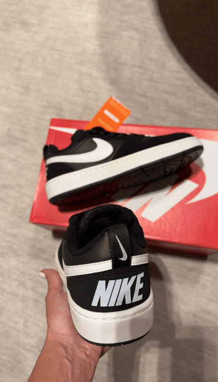 Nike Court Borough Low Preto/Branco - Imagem 3