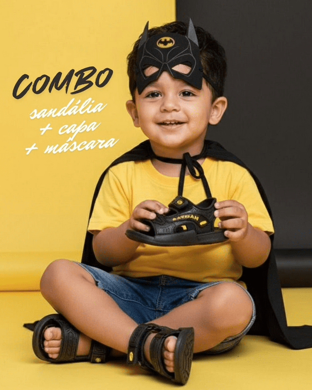 Sandália Kit Batman Infantil - Imagem 3