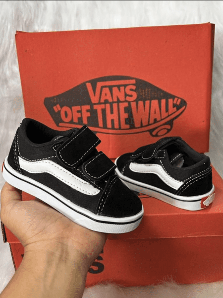 Vans Baby Velcro Infantil Preto/Branco