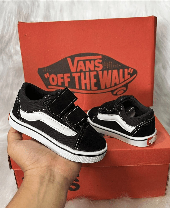 Vans Baby Velcro Infantil Preto/Branco