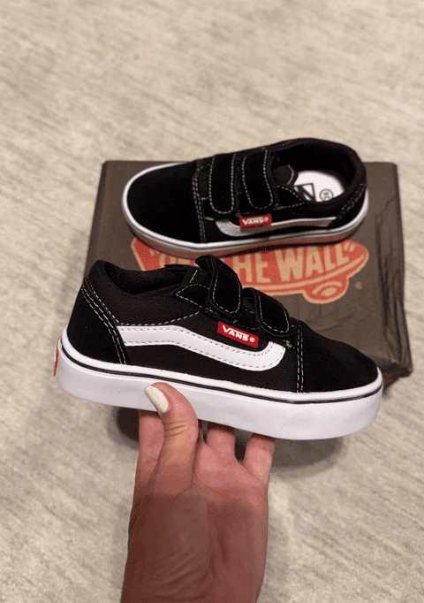 Vans Velcro Infantil Preto/Branco - Imagem 2