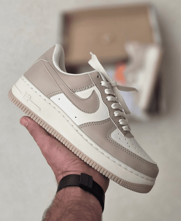 Nike Air Force Branco/Nude