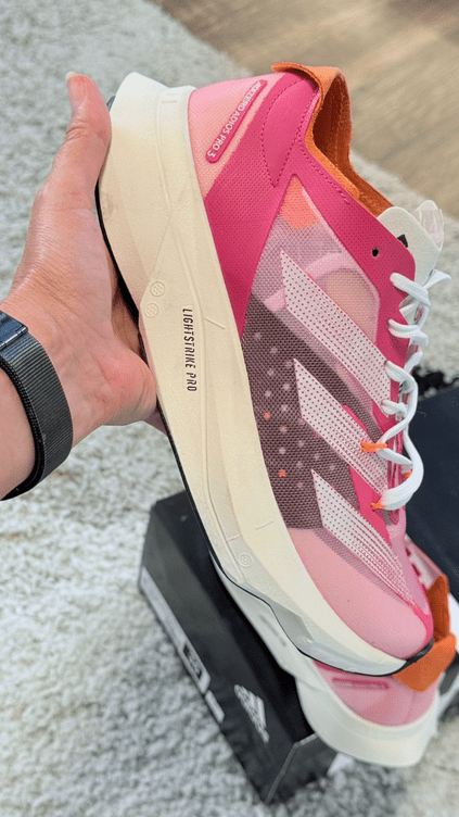 Adidas Adizero Adios Pro3 Pink/Branco/Laranja Linha Importada