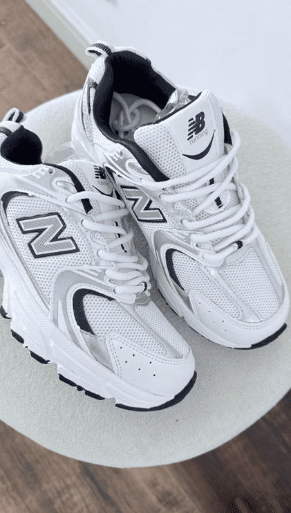 New Balance 530 Branco/Marinho/Cinza Linha Importada - Imagem 4