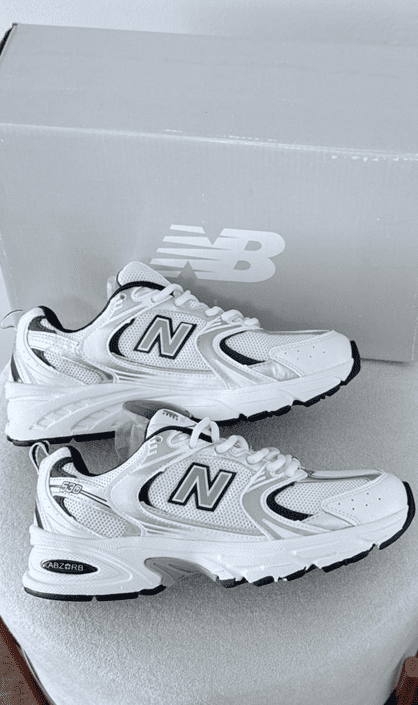 New Balance 530 Branco/Marinho/Cinza Linha Importada - Imagem 5
