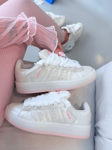 Adidas Campus Pérola Luxo Linha Importada