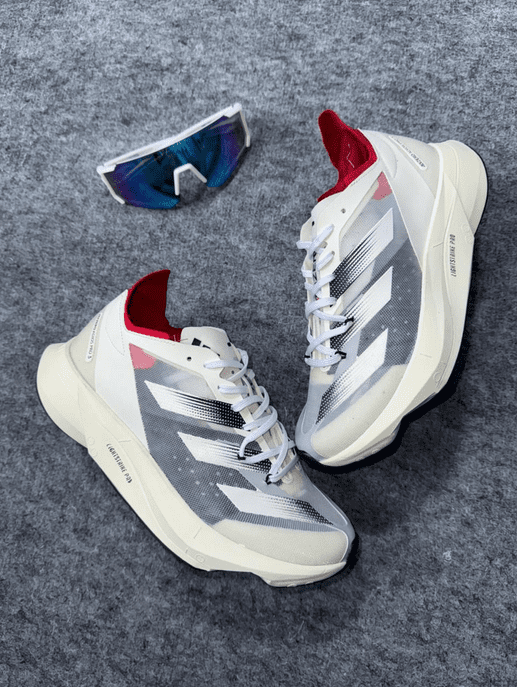 Adidas Adizero Adios Pro3 Branco/Preto/Vermelho Linha Importada