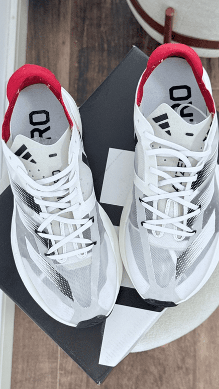 Adidas Adizero Adios Pro3 Branco/Preto/Vermelho Linha Importada - Imagem 5