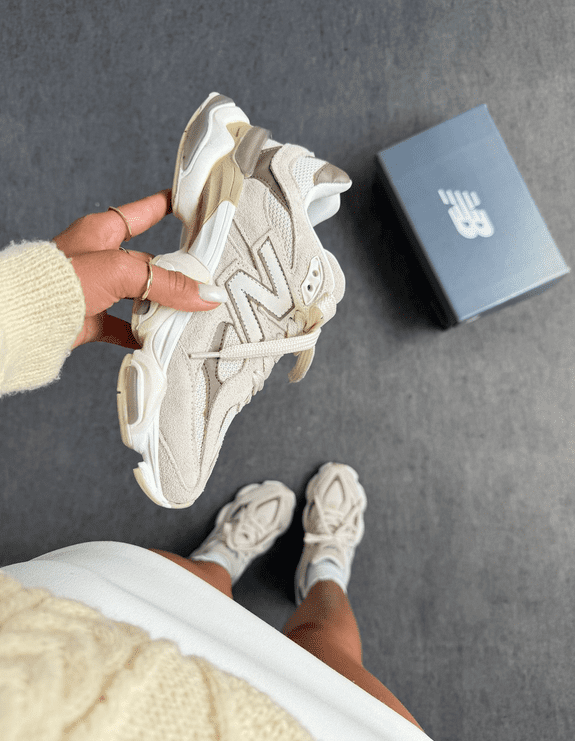 New Balance 9060 Off/Bege/Nude Couro Legítimo Importado - Imagem 5