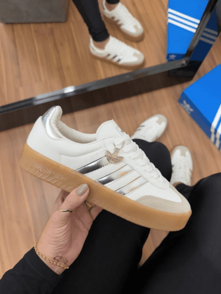 Adidas Sambae Branco/Prata