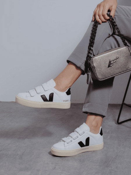 Vert Velcro Branco/Preto